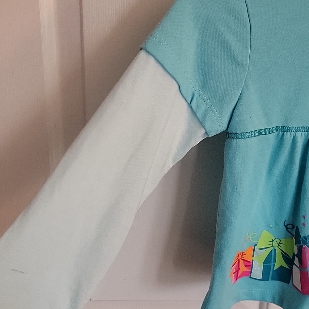 Girls Christmas Presents Pajamas, 2-piece set, M(7-8). Multicolored. - Picture 5 of 10